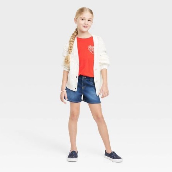 Girls' Jean Shorts - Cat & Jack™ - Picture 3 of 4